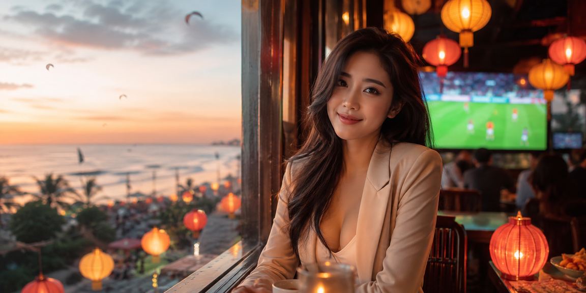 Người dùng tại Hội An nhâm nhi cà phê và theo dõi kèo bóng đá trên x8pro